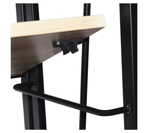 Стеллаж на металлокаркасе BRABIX "LOFT SH-001", 600х300х1250 мм, складной, цвет дуб натуральный, 641230 Стеллаж на металлокаркасе BRABIX "LOFT SH-001", 600х300х1250 мм, складной, цвет дуб натуральный, 641230