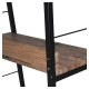Стеллаж на металлокаркасе BRABIX "LOFT SH-002", 600х350х845 мм, цвет морёный дуб, 641231