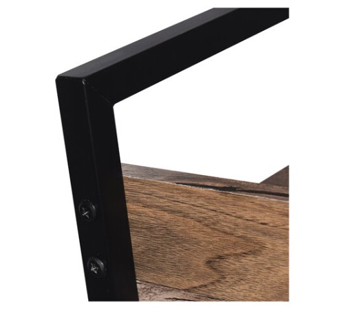 Стеллаж на металлокаркасе BRABIX "LOFT SH-002", 600х350х845 мм, цвет морёный дуб, 641231 Стеллаж на металлокаркасе BRABIX "LOFT SH-002", 600х350х845 мм, цвет морёный дуб, 641231