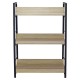 Стеллаж на металлокаркасе BRABIX "LOFT SH-002", 600х350х845 мм, цвет дуб натуральный, 641233