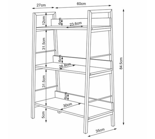 Стеллаж на металлокаркасе BRABIX "LOFT SH-002", 600х350х845 мм, цвет дуб натуральный, 641233 Стеллаж на металлокаркасе BRABIX "LOFT SH-002", 600х350х845 мм, цвет дуб натуральный, 641233