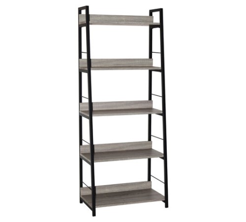 Стеллаж на металлокаркасе BRABIX "LOFT SH-003", 600х350х1500 мм, 5 полок, цвет дуб антик, 641235 Стеллаж на металлокаркасе BRABIX "LOFT SH-003", 600х350х1500 мм, 5 полок, цвет дуб антик, 641235