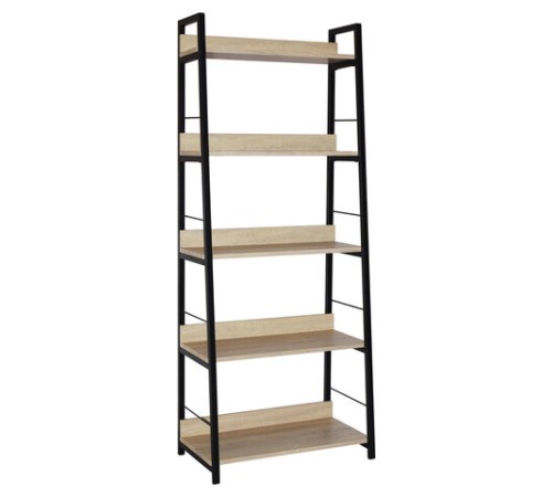 Стеллаж на металлокаркасе BRABIX "LOFT SH-003", 600х350х1500 мм, 5 полок, цвет дуб натуральный, 641236 Стеллаж на металлокаркасе BRABIX "LOFT SH-003", 600х350х1500 мм, 5 полок, цвет дуб натуральный, 641236