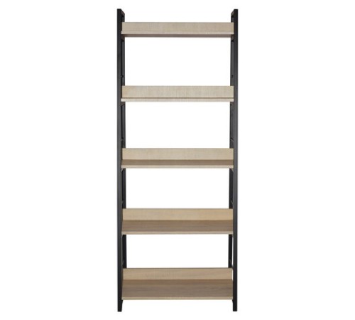 Стеллаж на металлокаркасе BRABIX "LOFT SH-003", 600х350х1500 мм, 5 полок, цвет дуб натуральный, 641236 Стеллаж на металлокаркасе BRABIX "LOFT SH-003", 600х350х1500 мм, 5 полок, цвет дуб натуральный, 641236