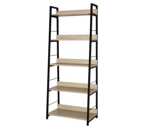 Стеллаж на металлокаркасе BRABIX "LOFT SH-003", 600х350х1500 мм, 5 полок, цвет дуб натуральный, 641236 Стеллаж на металлокаркасе BRABIX "LOFT SH-003", 600х350х1500 мм, 5 полок, цвет дуб натуральный, 641236