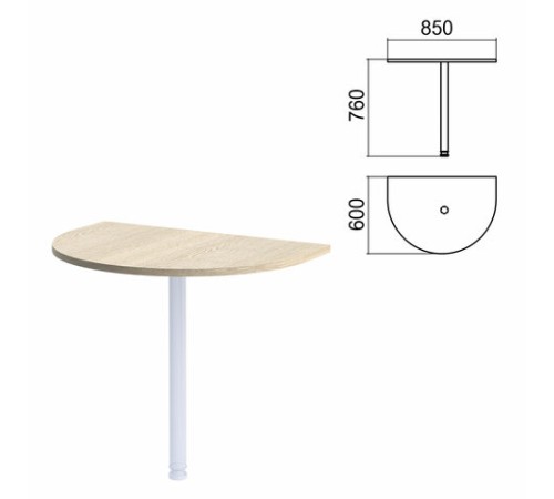 Стол приставной полукруг 