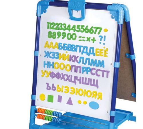 Мольберт растущий для мела/магнитно-маркерный, 53х46 см, BRAUBERG "NIKA KIDS", синий, 238049 Мольберт растущий для мела/магнитно-маркерный, 53х46 см, BRAUBERG "NIKA KIDS", синий, 238049