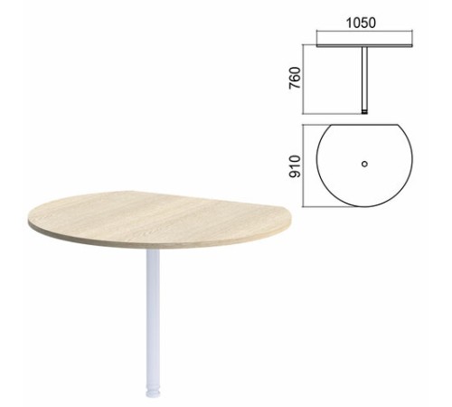 Стол приставной полукруг 