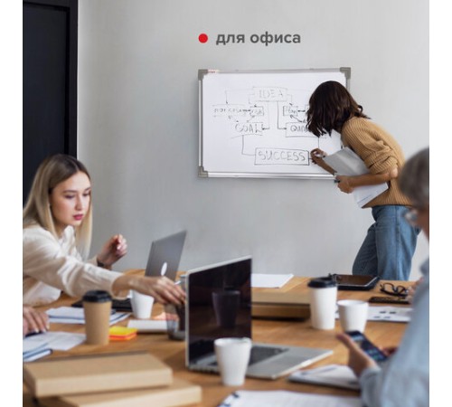 Доска магнитно-маркерная 45х60 см, металлическая рамка, STAFF ECO, 238136 Доска магнитно-маркерная 45х60 см, металлическая рамка, STAFF ECO, 238136