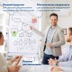 Доска магнитно-маркерная НА СТЕНДЕ 60х90 см, 2-сторонняя, BRAUBERG, 238139