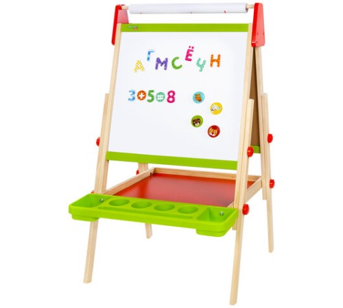 Мольберт растущий 3 в 1 для мела/магнитно-маркерный 48х43 см, BRAUBERG KIDS, 238151 Мольберт растущий 3 в 1 для мела/магнитно-маркерный 48х43 см, BRAUBERG KIDS, 238151
