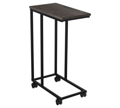 Стол журнальный BRABIX "LOFT CT-001", 450х250х680 мм, на колёсах, металлический каркас, цвет морёный дуб, 641859 Стол журнальный BRABIX "LOFT CT-001", 450х250х680 мм, на колёсах, металлический каркас, цвет морёный дуб, 641859