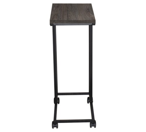 Стол журнальный BRABIX "LOFT CT-001", 450х250х680 мм, на колёсах, металлический каркас, цвет морёный дуб, 641859 Стол журнальный BRABIX "LOFT CT-001", 450х250х680 мм, на колёсах, металлический каркас, цвет морёный дуб, 641859