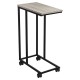 Стол журнальный BRABIX "LOFT CT-001", 450х250х680 мм, на колёсах, металлический каркас, цвет дуб антик, 641860