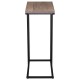 Стол журнальный на металлокаркасе BRABIX "LOFT CT-002", 450х250х630 мм, цвет морёный дуб, 641861