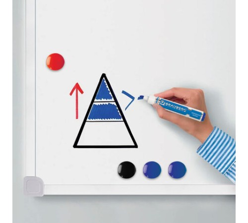 Доска магнитно-маркерная 70х50 см, ПВХ-рамка, ГАРАНТИЯ 10 ЛЕТ, РОССИЯ, BRAUBERG, 238186