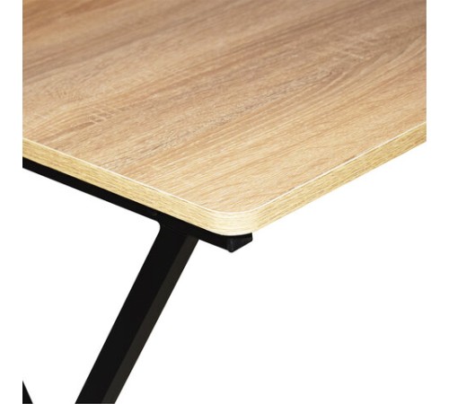 Стол на металлокаркасе BRABIX "LOFT CD-008", 900х500х780 мм, цвет дуб натуральный, 641865