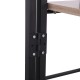 Стеллаж BRABIX "Smart SH-007", 605х295х1193 мм, ЛОФТ, трапеция, складной, металл/ЛДСП дуб, каркас черный, 641872