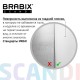 Стол письменный/компьютерный BRABIX "Scandi CD-016", 1100х500х750 мм, 4 ящика, белый, 641891, ЦБ013707-1
