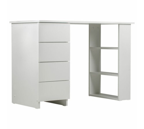 Стол письменный/компьютерный BRABIX "Scandi CD-016", 1100х500х750 мм, 4 ящика, белый, 641891, ЦБ013707-1 Стол письменный/компьютерный BRABIX "Scandi CD-016", 1100х500х750 мм, 4 ящика, белый, 641891, ЦБ013707-1