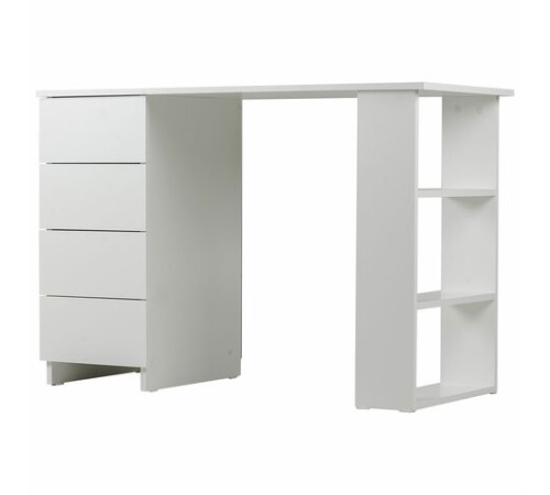 Стол письменный/компьютерный BRABIX "Scandi CD-016", 1100х500х750 мм, 4 ящика, белый, 641891, ЦБ013707-1 Стол письменный/компьютерный BRABIX "Scandi CD-016", 1100х500х750 мм, 4 ящика, белый, 641891, ЦБ013707-1