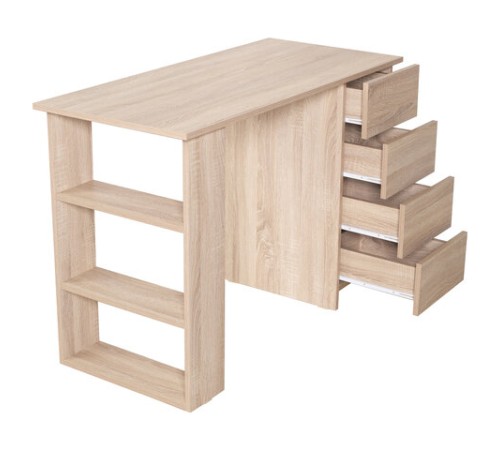 Стол письменный/компьютерный BRABIX "Scandi CD-016", 1100х500х750 мм, 4 ящика, дуб сонома, 641892, ЦБ013707-2 Стол письменный/компьютерный BRABIX "Scandi CD-016", 1100х500х750 мм, 4 ящика, дуб сонома, 641892, ЦБ013707-2