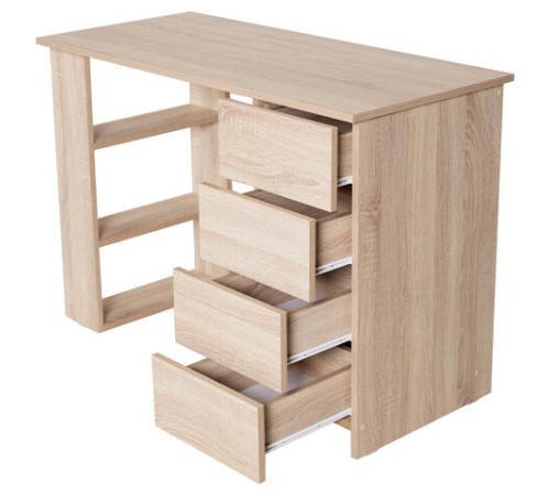 Стол письменный/компьютерный BRABIX "Scandi CD-016", 1100х500х750 мм, 4 ящика, дуб сонома, 641892, ЦБ013707-2 Стол письменный/компьютерный BRABIX "Scandi CD-016", 1100х500х750 мм, 4 ящика, дуб сонома, 641892, ЦБ013707-2