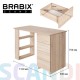 Стол письменный/компьютерный BRABIX "Scandi CD-016", 1100х500х750 мм, 4 ящика, дуб сонома, 641892, ЦБ013707-2