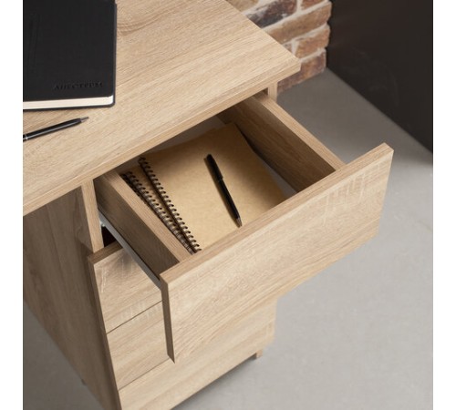 Стол письменный/компьютерный BRABIX "Scandi CD-016", 1100х500х750 мм, 4 ящика, дуб сонома, 641892, ЦБ013707-2 Стол письменный/компьютерный BRABIX "Scandi CD-016", 1100х500х750 мм, 4 ящика, дуб сонома, 641892, ЦБ013707-2