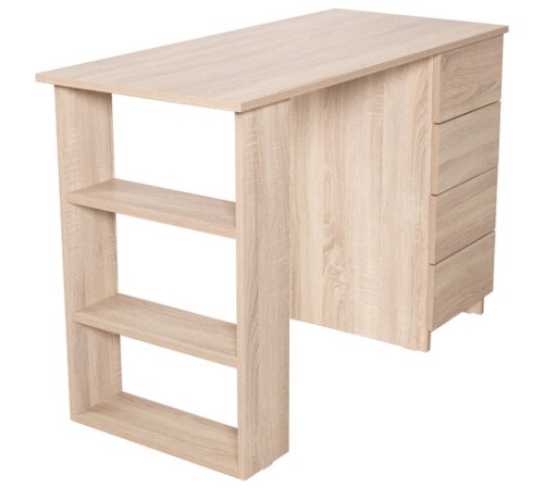 Стол письменный/компьютерный BRABIX "Scandi CD-016", 1100х500х750 мм, 4 ящика, дуб сонома, 641892, ЦБ013707-2 Стол письменный/компьютерный BRABIX "Scandi CD-016", 1100х500х750 мм, 4 ящика, дуб сонома, 641892, ЦБ013707-2