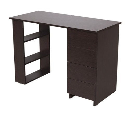 Стол письменный/компьютерный BRABIX "Scandi CD-016", 1100х500х750мм, 4 ящика, венге, 641893, ЦБ013707-3 Стол письменный/компьютерный BRABIX "Scandi CD-016", 1100х500х750мм, 4 ящика, венге, 641893, ЦБ013707-3