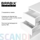 Стол письменный/компьютерный BRABIX "Scandi CD-017", 900х450х750 мм, 2 ящика, белый, 641894, ЦБ013706-1