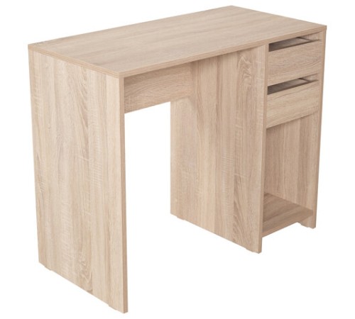 Стол письменный/компьютерный BRABIX "Scandi CD-017", 900х450х750 мм, 2 ящика, дуб сонома, 641895, ЦБ013706-2 Стол письменный/компьютерный BRABIX "Scandi CD-017", 900х450х750 мм, 2 ящика, дуб сонома, 641895, ЦБ013706-2