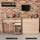 Стол письменный/компьютерный BRABIX "Scandi CD-017", 900х450х750 мм, 2 ящика, дуб сонома, 641895, ЦБ013706-2