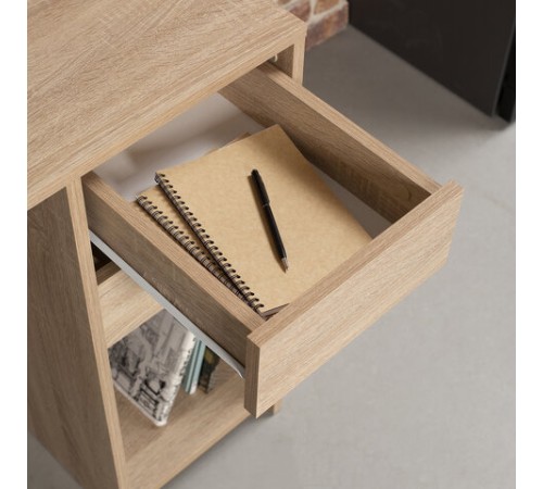 Стол письменный/компьютерный BRABIX "Scandi CD-017", 900х450х750 мм, 2 ящика, дуб сонома, 641895, ЦБ013706-2 Стол письменный/компьютерный BRABIX "Scandi CD-017", 900х450х750 мм, 2 ящика, дуб сонома, 641895, ЦБ013706-2