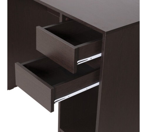 Стол письменный/компьютерный BRABIX "Scandi CD-017", 900х450х750 мм, 2 ящика, венге, 641896, ЦБ013706-3 Стол письменный/компьютерный BRABIX "Scandi CD-017", 900х450х750 мм, 2 ящика, венге, 641896, ЦБ013706-3