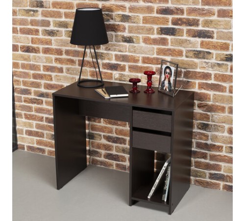 Стол письменный/компьютерный BRABIX "Scandi CD-017", 900х450х750 мм, 2 ящика, венге, 641896, ЦБ013706-3 Стол письменный/компьютерный BRABIX "Scandi CD-017", 900х450х750 мм, 2 ящика, венге, 641896, ЦБ013706-3