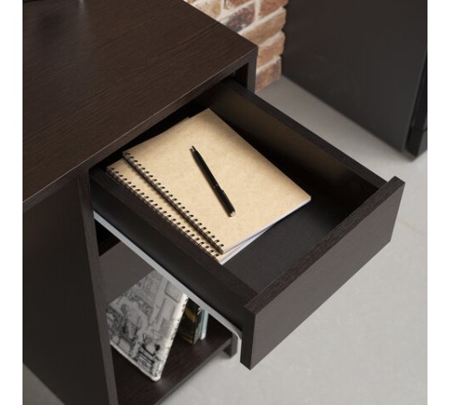 Стол письменный/компьютерный BRABIX "Scandi CD-017", 900х450х750 мм, 2 ящика, венге, 641896, ЦБ013706-3 Стол письменный/компьютерный BRABIX "Scandi CD-017", 900х450х750 мм, 2 ящика, венге, 641896, ЦБ013706-3