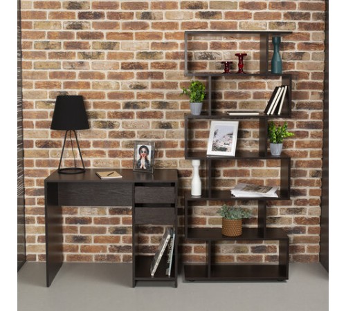 Стол письменный/компьютерный BRABIX "Scandi CD-017", 900х450х750 мм, 2 ящика, венге, 641896, ЦБ013706-3 Стол письменный/компьютерный BRABIX "Scandi CD-017", 900х450х750 мм, 2 ящика, венге, 641896, ЦБ013706-3
