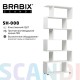 Стеллаж BRABIX "Scandi SH-008", 730х250х1760 мм, 6 секций, ЛДСП, белый, 641897, ЦБ013658-1