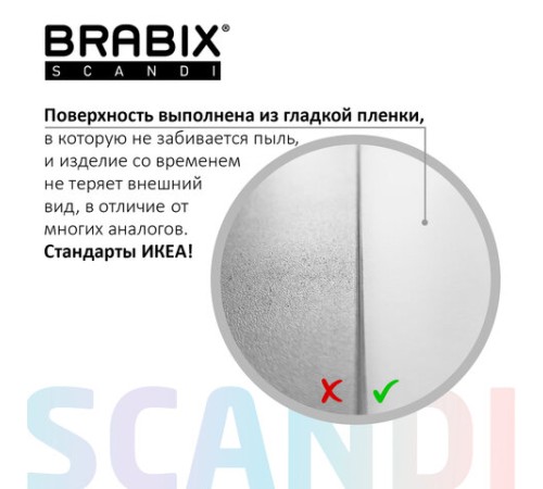 Стеллаж BRABIX "Scandi SH-008", 730х250х1760 мм, 6 секций, ЛДСП, белый, 641897, ЦБ013658-1 Стеллаж BRABIX "Scandi SH-008", 730х250х1760 мм, 6 секций, ЛДСП, белый, 641897, ЦБ013658-1