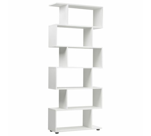 Стеллаж BRABIX "Scandi SH-008", 730х250х1760 мм, 6 секций, ЛДСП, белый, 641897, ЦБ013658-1 Стеллаж BRABIX "Scandi SH-008", 730х250х1760 мм, 6 секций, ЛДСП, белый, 641897, ЦБ013658-1