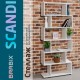 Стеллаж BRABIX "Scandi SH-008", 730х250х1760 мм, 6 секций, ЛДСП, белый, 641897, ЦБ013658-1