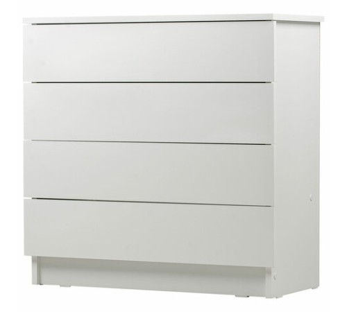 Комод BRABIX "Scandi CM-001", 750х330х730 мм, 4 ящика, ЛДСП, белый, 641900, ЦБ013659 -1