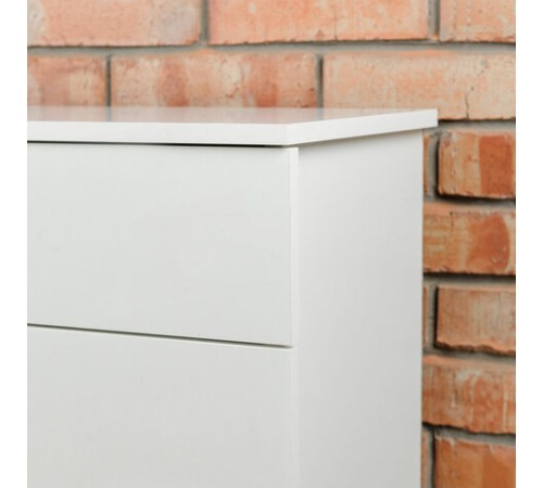 Комод BRABIX "Scandi CM-001", 750х330х730 мм, 4 ящика, ЛДСП, белый, 641900, ЦБ013659 -1