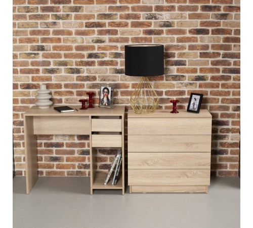 Комод BRABIX "Scandi CM-001", 750х330х730 мм, 4 ящика, ЛДСП, дуб сонома, 641901, ЦБ013659 -2 Комод BRABIX "Scandi CM-001", 750х330х730 мм, 4 ящика, ЛДСП, дуб сонома, 641901, ЦБ013659 -2