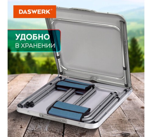 Комплект складной мебели (стол и 4 стула), туристический, садовый, СТАНДАРТ, DASWERK (ДАСВЕРК), 680045 Комплект складной мебели (стол и 4 стула), туристический, садовый, СТАНДАРТ, DASWERK (ДАСВЕРК), 680045