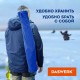 Кресло складное туристическое садовое с подстаканником в чехле, синее, DASWERK (ДАСВЕРК), 680047