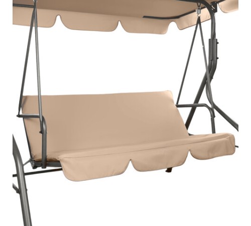 Качели садовые DASWERK (ДАСВЕРК) "COMFORT SC-003", 3 места, Ш170хГ110хВ153 см, мягкое сиденье, кофейный, 680052 Качели садовые DASWERK (ДАСВЕРК) "COMFORT SC-003", 3 места, Ш170хГ110хВ153 см, мягкое сиденье, кофейный, 680052
