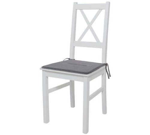 Подушка на стул плоская "РОГОЖКА" 37x37 см, полиэстер, серая PRIMILA (ПРИМИЛА) STANDARD, 700508 Подушка на стул плоская "РОГОЖКА" 37x37 см, полиэстер, серая PRIMILA (ПРИМИЛА) STANDARD, 700508